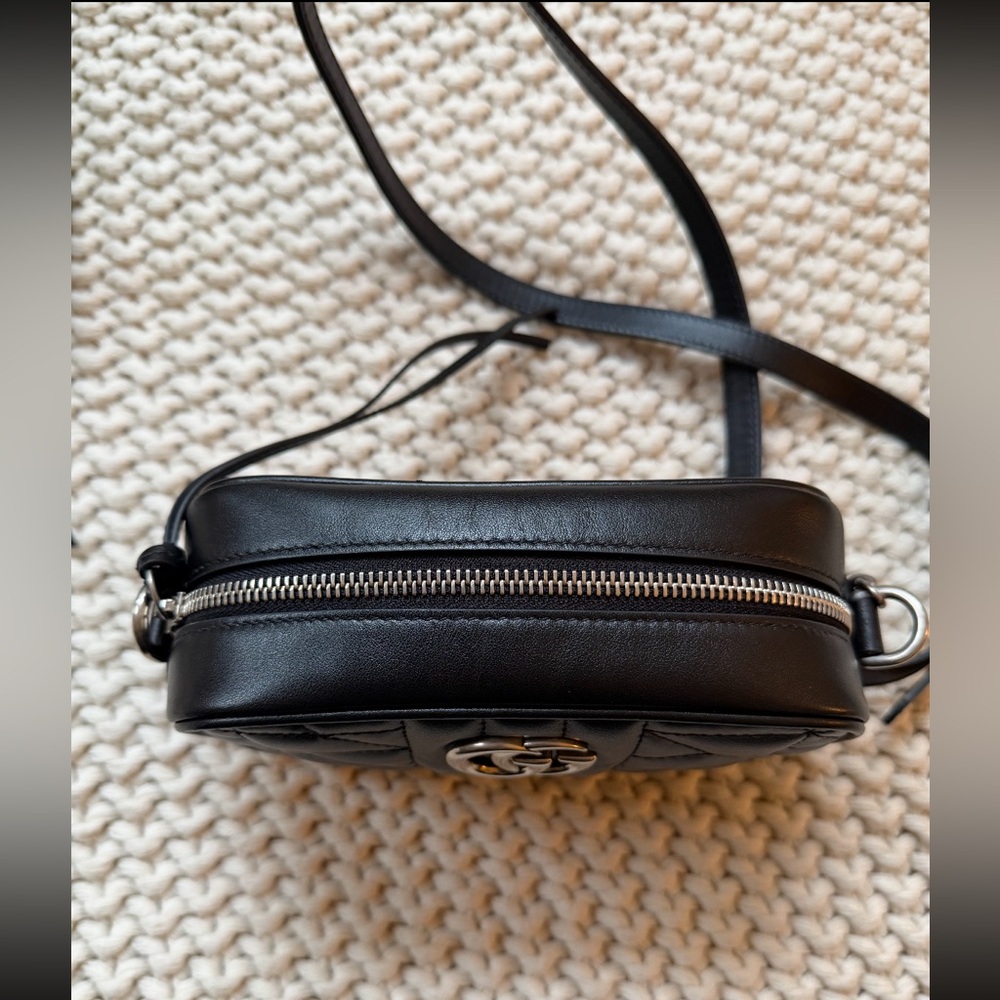 Gucci Matelasse Aria Mini Marmont Crossbody Bag - Picture 3 of 9